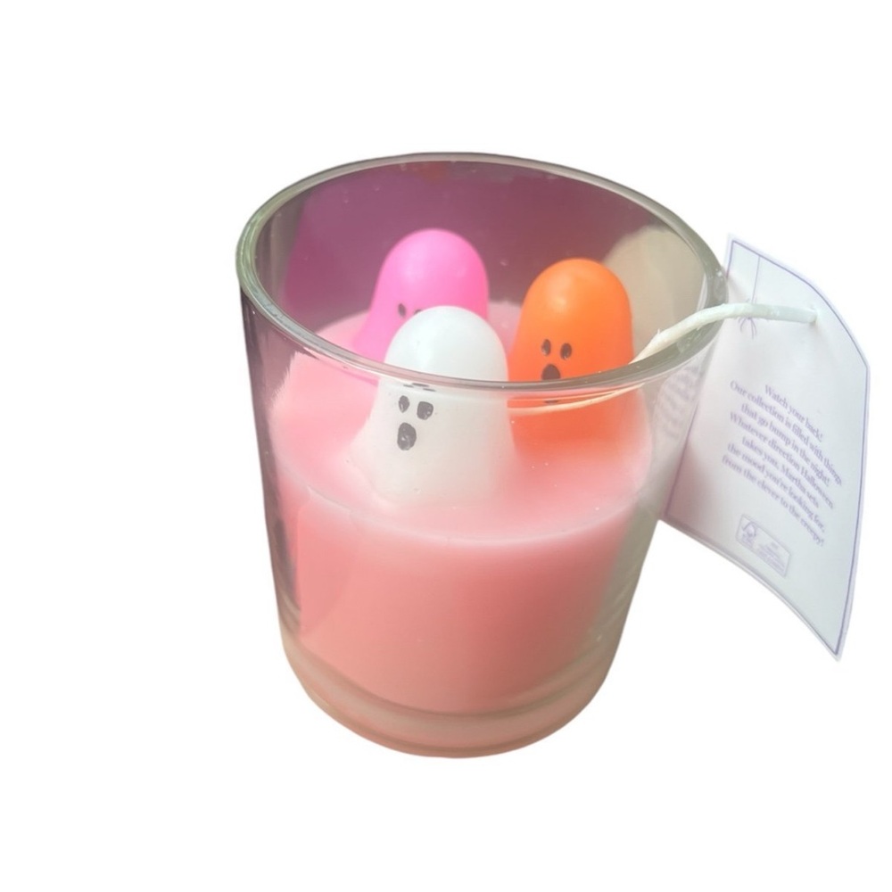 Martha Stewart Ghost Candle with Pink Wax